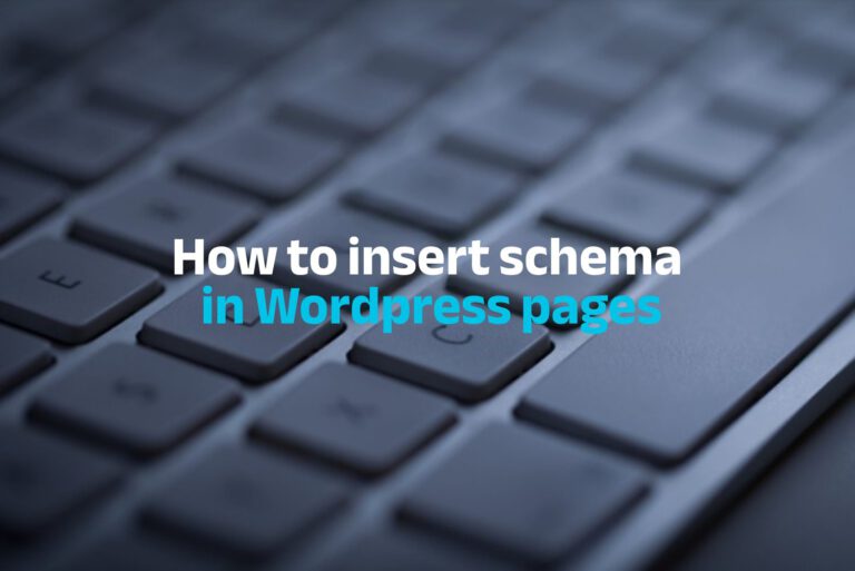 how to insert schema in wordpress pages